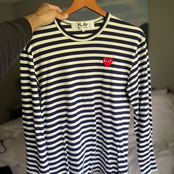 CDG - Comme des Garçons striped long sleeve shirt - Picture 1 of 4